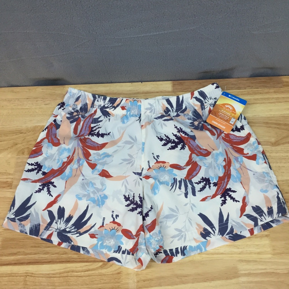 Columbia Sandy River II Printed Short Womens Medium White Floral NWT